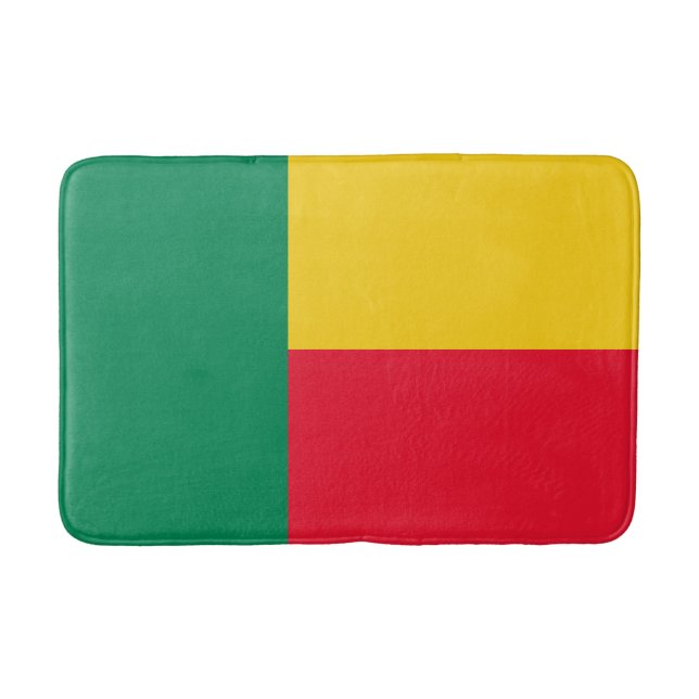 Patriotic Benin Flag Bath Mat (Front)