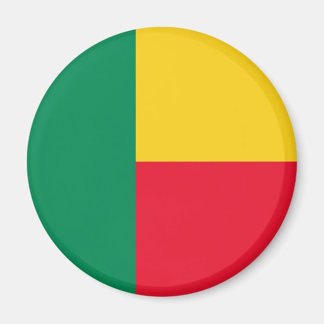 Patriotic Benin Flag Magnet (Front)