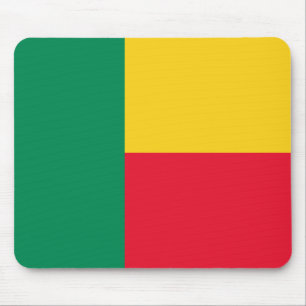 Patriotic Benin Flag Mouse Pad