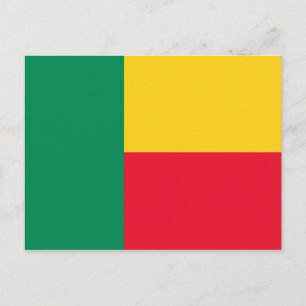 Patriotic Benin Flag Postcard