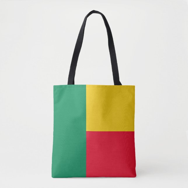 Patriotic Benin Flag Tote Bag (Front)