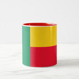 Patriotic Benin Flag Two-Tone Coffee Mug