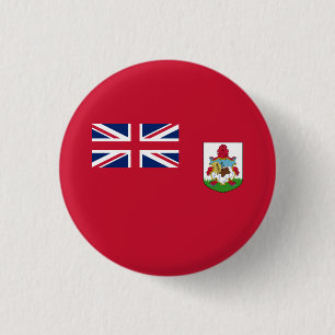 Patriotic Bermuda Flag 3 Cm Round Badge