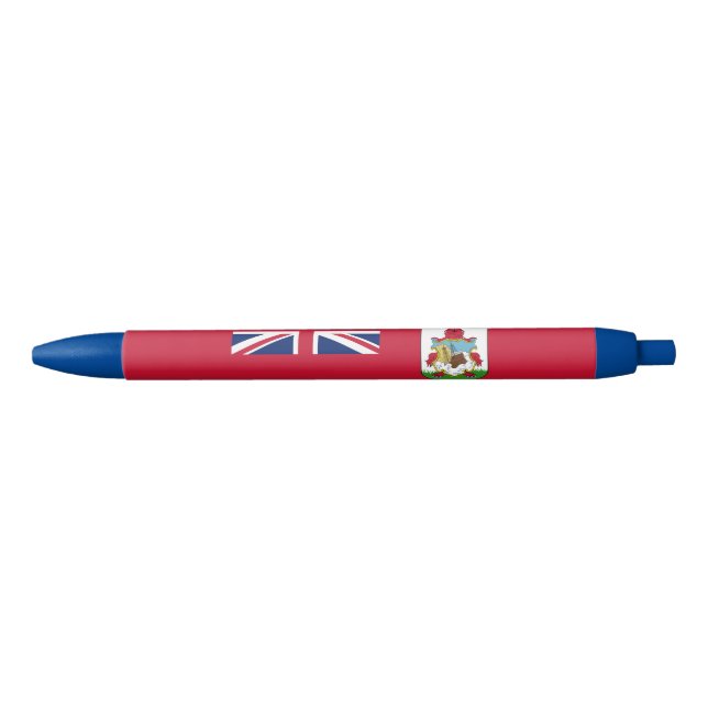 Patriotic Bermuda Flag Black Ink Pen (Front)