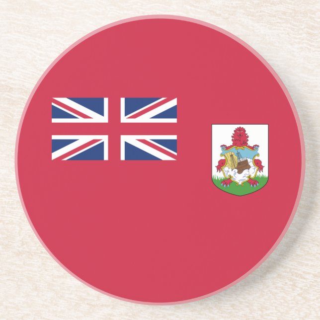 Patriotic Bermuda Flag Coaster (Front)
