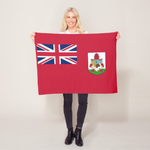 Patriotic Bermuda Flag Fleece Blanket