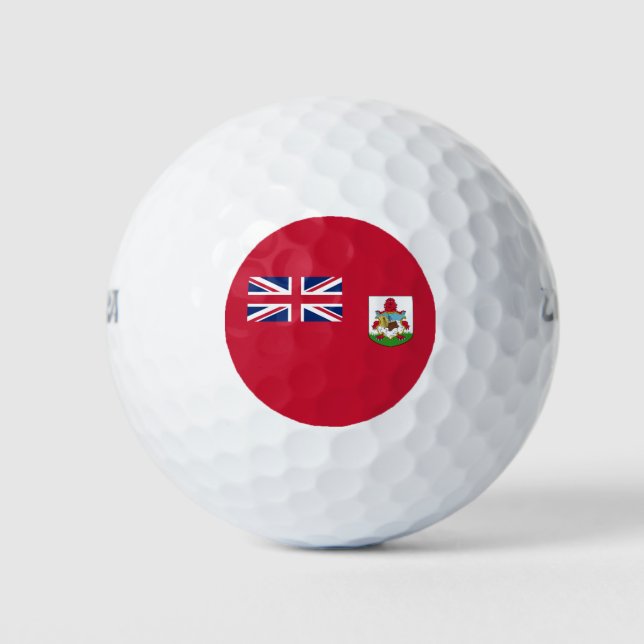 Patriotic Bermuda Flag Golf Balls (Front)