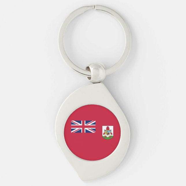 Patriotic Bermuda Flag Key Ring (Front)