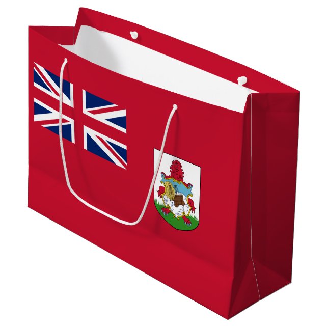 Patriotic Bermuda Flag Large Gift Bag (Front Angled)