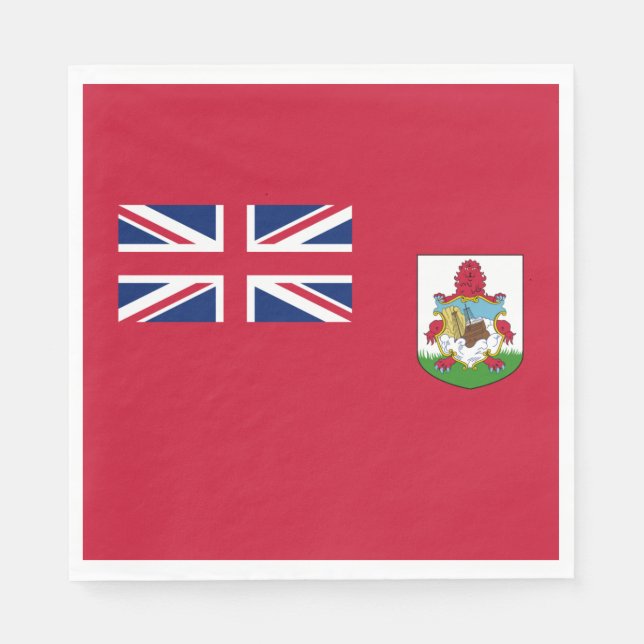 Patriotic Bermuda Flag Napkin (Front)