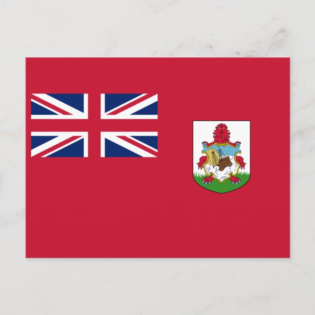 Patriotic Bermuda Flag Postcard (Front)
