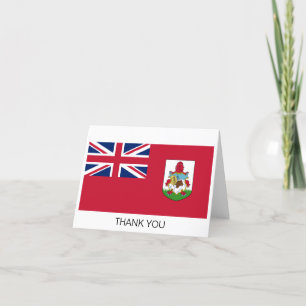 Patriotic Bermuda Flag Thank You Card