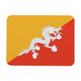 Patriotic Bhutan Flag Magnet