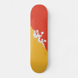 Patriotic Bhutan Flag Skateboard