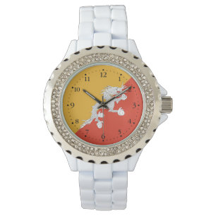 Patriotic Bhutan Flag Watch
