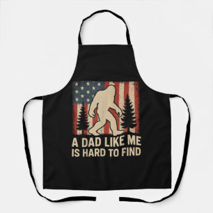 Patriotic Bigfoot A Dad Like Me Is Hard To Find Fu Apron