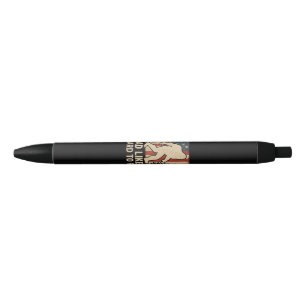 Patriotic Bigfoot A Dad Like Me Is Hard To Find Fu Black Ink Pen