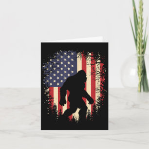 Patriotic bigfoot american flag sasquatchPatriotic Card