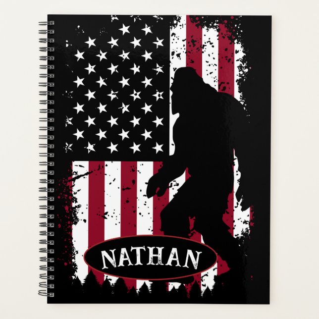 Patriotic Bigfoot Planner (Front)