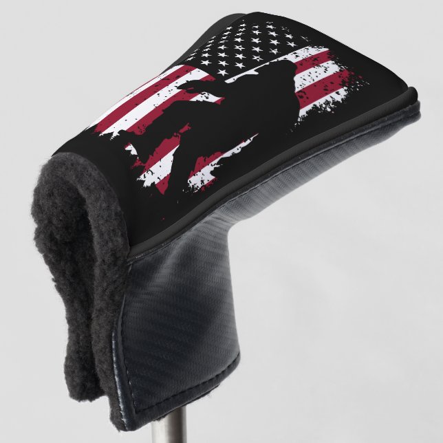 Patriotic Bigfoot Putter Cover (3/4 Front)