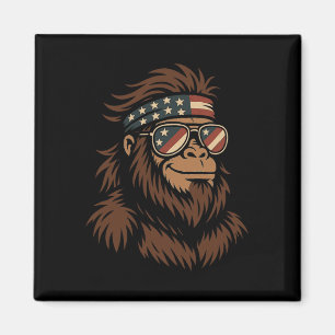 Patriotic Bigfoot Usa Ndana Sungles 4th Of July 25 Magnet