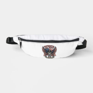 Patriotic Biker Skull Biker Road Freedom Patriot A Bum Bags