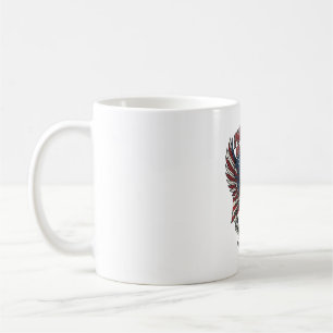 Patriotic Biker Skull Biker Road Freedom Patriot A Coffee Mug