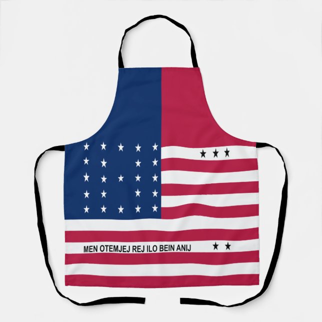 Patriotic Bikini Atoll Flag Apron (Front)
