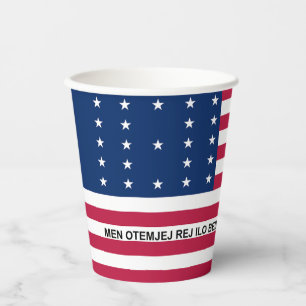 Patriotic Bikini Atoll Flag Paper Cups