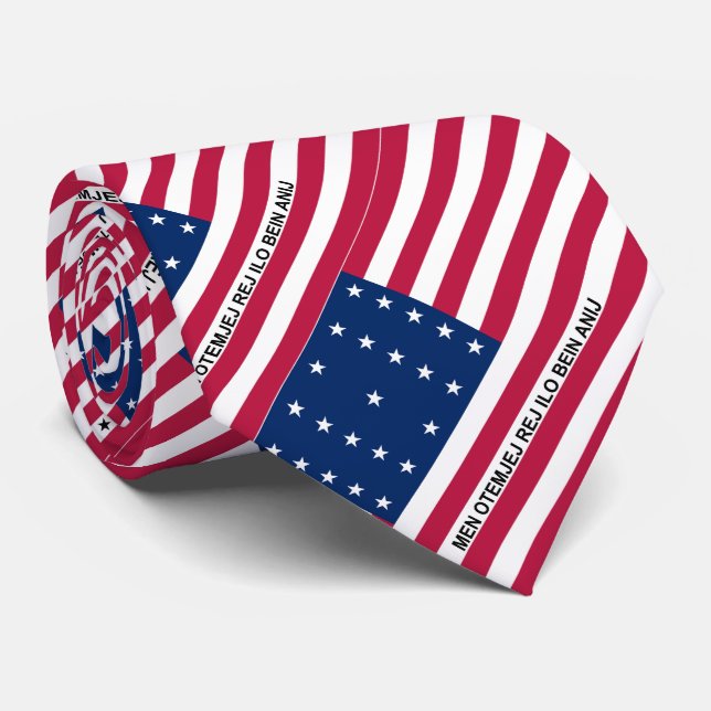 Patriotic Bikini Atoll Flag Tie (Rolled)