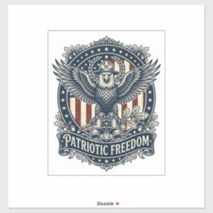 Patriotic Birdwatcher Vector Graphic Tee