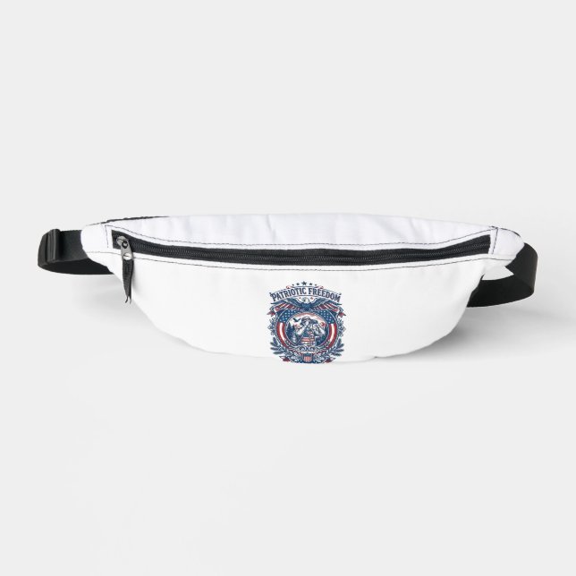 Patriotic Birdwatcher Vector Graphic Tee (2) Bum Bags (Front)