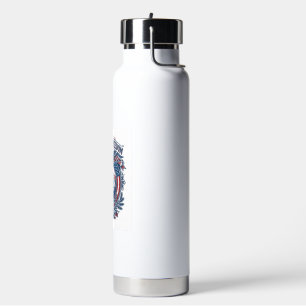Patriotic Birdwatcher Vector Graphic Tee (2) Water Bottle