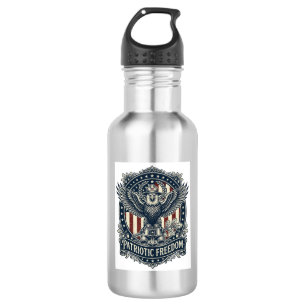 Patriotic Birdwatcher Vector Graphic Tee 532 Ml Water Bottle