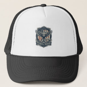 Patriotic Birdwatcher Vector Graphic Tee Trucker Hat