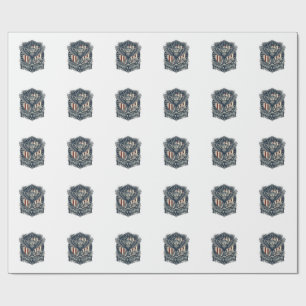 Patriotic Birdwatcher Vector Graphic Tee Wrapping Paper