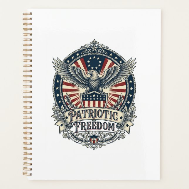 Patriotic Birth Year Series Vector Graphic Tee Planner (Front)
