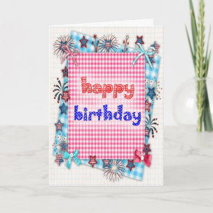 Patriotic birthday card