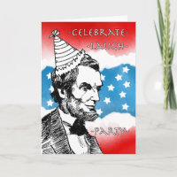 Patriotic Birthday with Abraham Lincoln in Hat