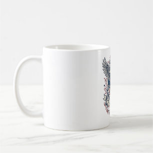 Patriotic Bison Eagle Crest Animal Hybrid Patrioti Coffee Mug