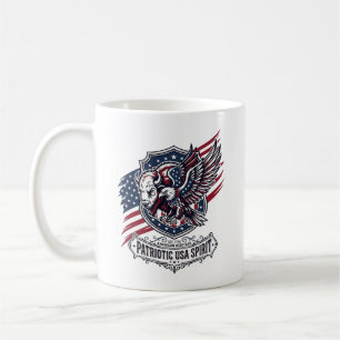 Patriotic Bison Eagle Crest Animal Hybrid Patrioti Coffee Mug