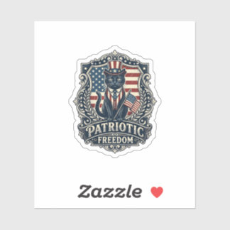 Patriotic Black Cat Vector Graphic Tee (2)_1