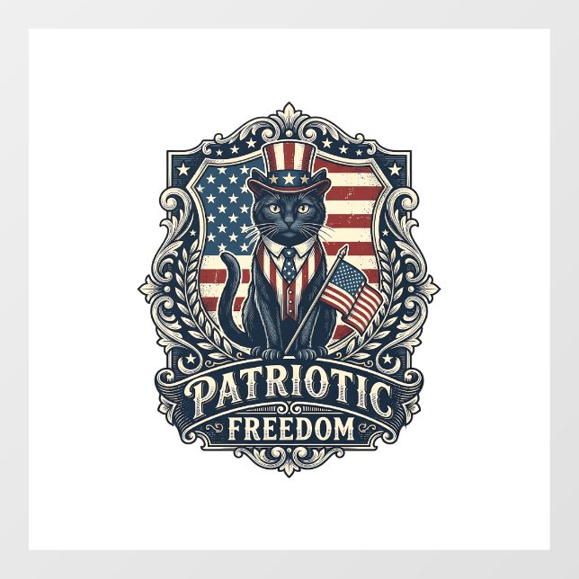 Patriotic Black Cat Vector Graphic Tee (2)_1 (Sheet)