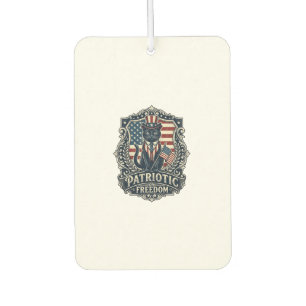 Patriotic Black Cat Vector Graphic Tee (2)_1 Car Air Freshener