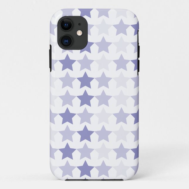 Patriotic Blue Ombre Stars Case-Mate iPhone Case (Back)