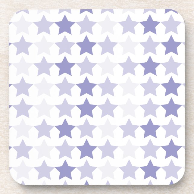 Patriotic Blue Ombre Stars Coaster (Front)