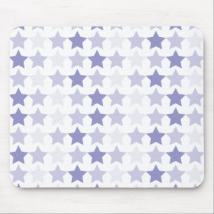 Patriotic Blue Ombre Stars Mouse Pad