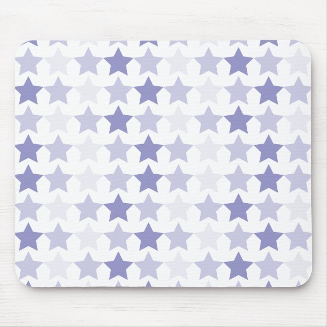 Patriotic Blue Ombre Stars Mouse Pad (Front)
