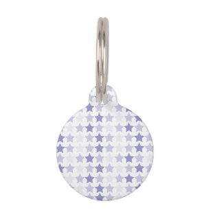 Patriotic Blue Ombre Stars Pet Tag