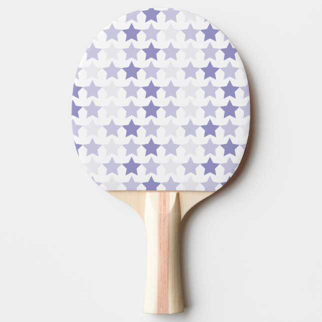 Patriotic Blue Ombre Stars Ping Pong Paddle (Front)